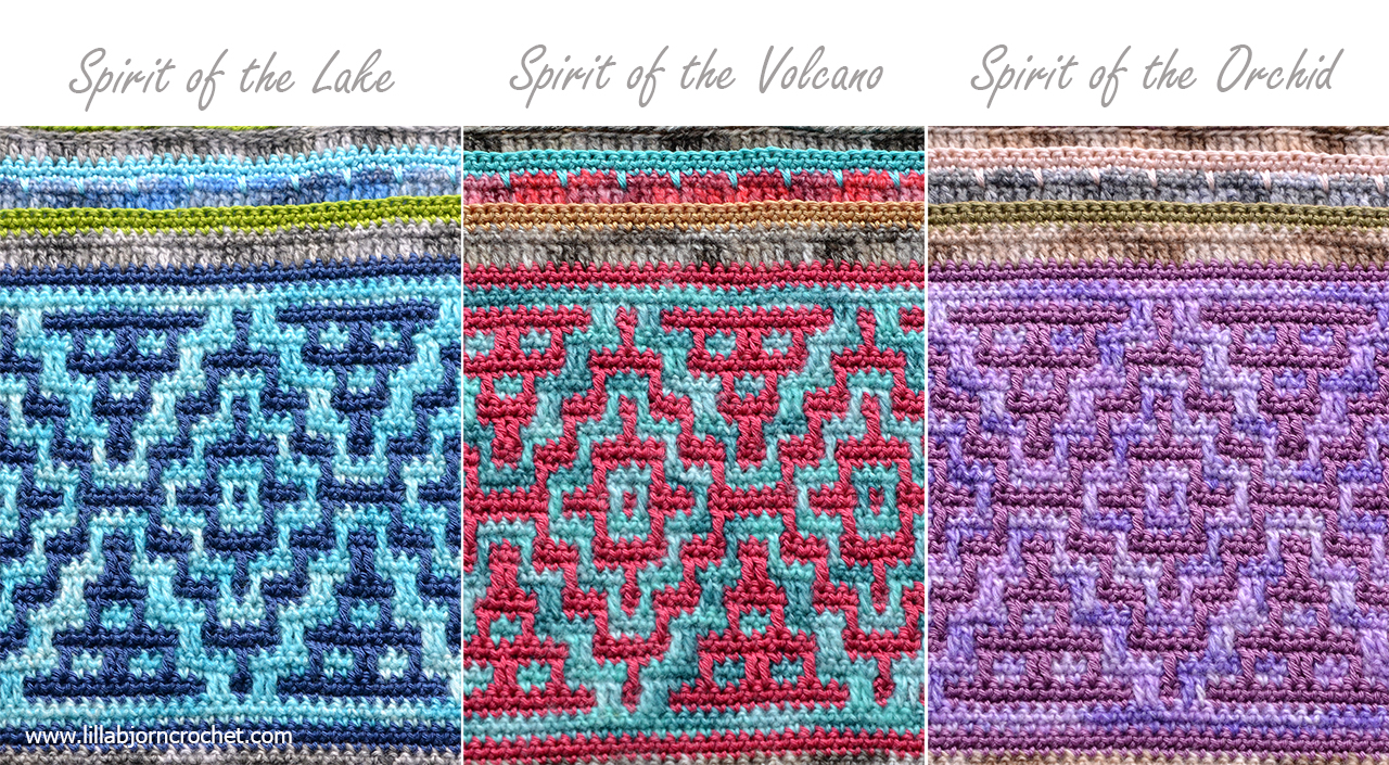 Spirits of Life Wrap CAL: Part 2. Mosaic crochet adventure. Designed by www.lillabjorncrochet.com in collaboration with Scheepjes