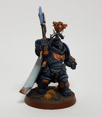 Conversion for Space Wolves Wolf Lord in Gravis Armour