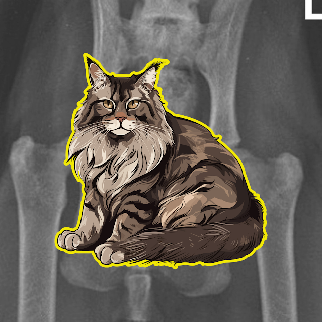 Maine Coon cats are 12 times more likely to develop "slipped capital femoral epiphysis (SCFE)
