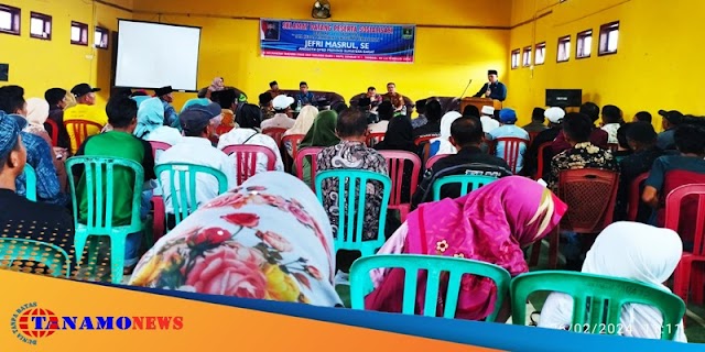 Anggota DPRD Provinsi Sumatra Barat fraksi Demokrat melaksanakan sosialisasi Perda No 3 tahun 2023 Tentang Tata Kelola Komoditas Unggulan Perkebunan