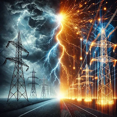 Similarities Between Lightning and Electricity