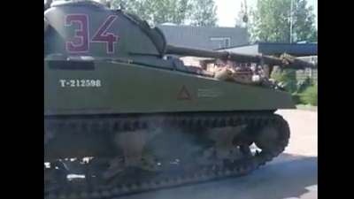 Dutch Farmers Bring Tank To Fertilizer Protest; Cops Shoot Tractor