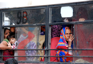 Crowded Bus Jaipur India