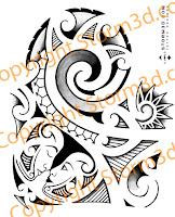 shoulder maori face tattoos