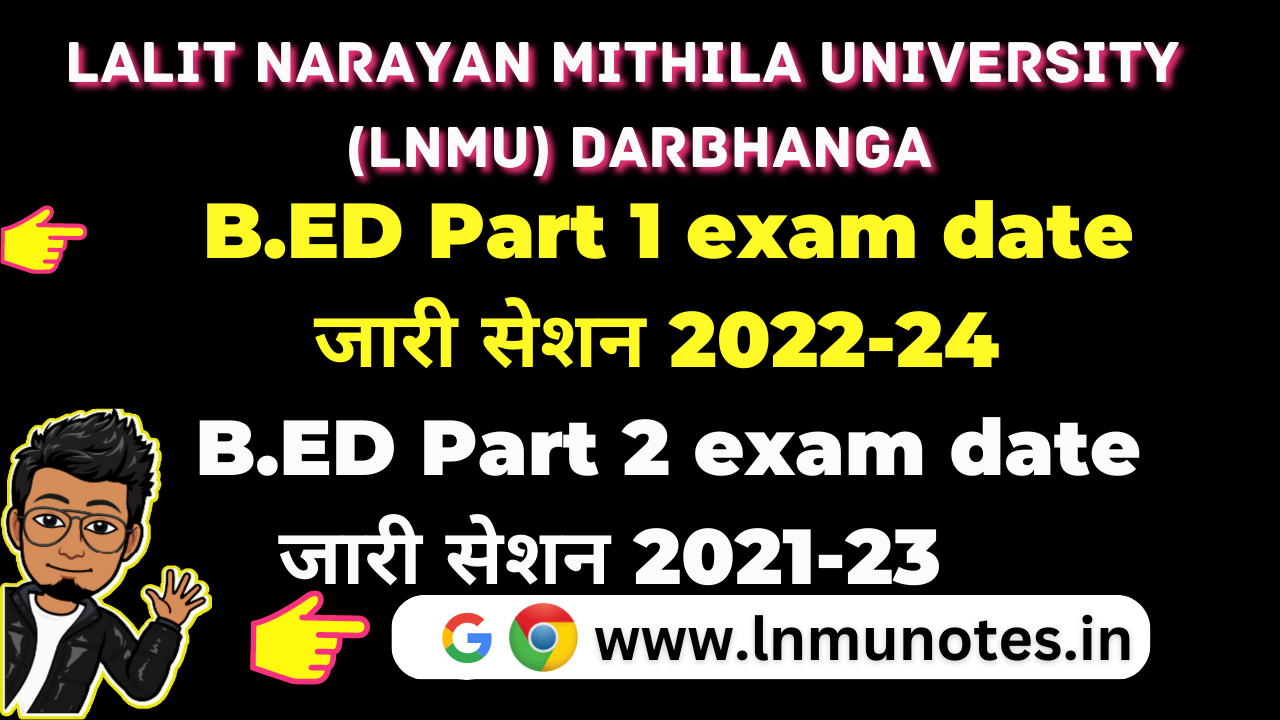 lnmu bed part 1 and part 2 exam date