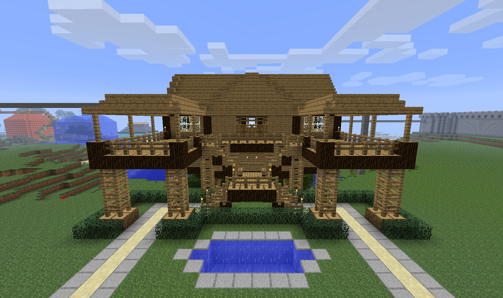 Desain Rumah Modern Di Minecraft Desain Rumah Modern