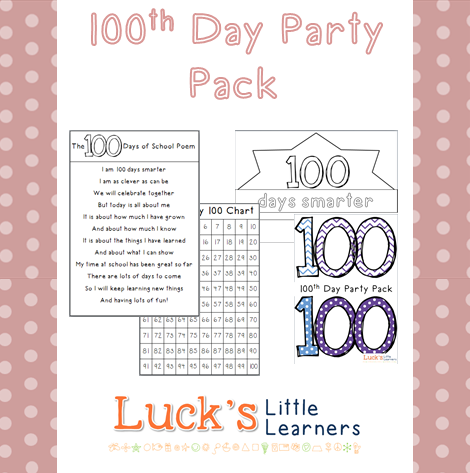 http://www.teacherspayteachers.com/Product/100th-Day-of-School-Party-Pack-1204898