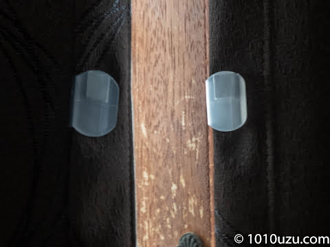 カーテンクリップを南側と東側のカーテンの間に取り付けてみた