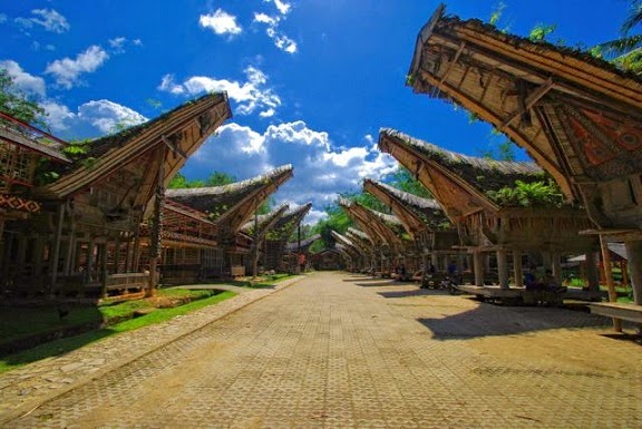 Rumah Adat Tongkonan Asal Daerah Toraja Sulawesi Selatan