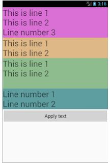 Android Textview multiline example