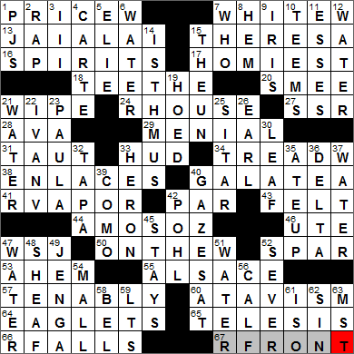 Times Crossword Puzzles on Times Crossword Solution   Laxcrossword Com  La Times Crossword