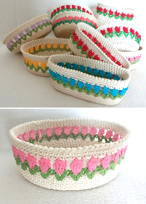 Spring Baskets - Free Pattern 