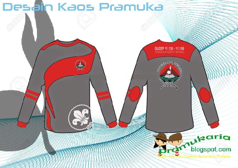 Contoh Desain Kaos Pramuka Lengan Panjang - Pramuka