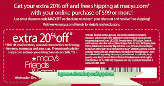 Free Printable Macy's Coupons