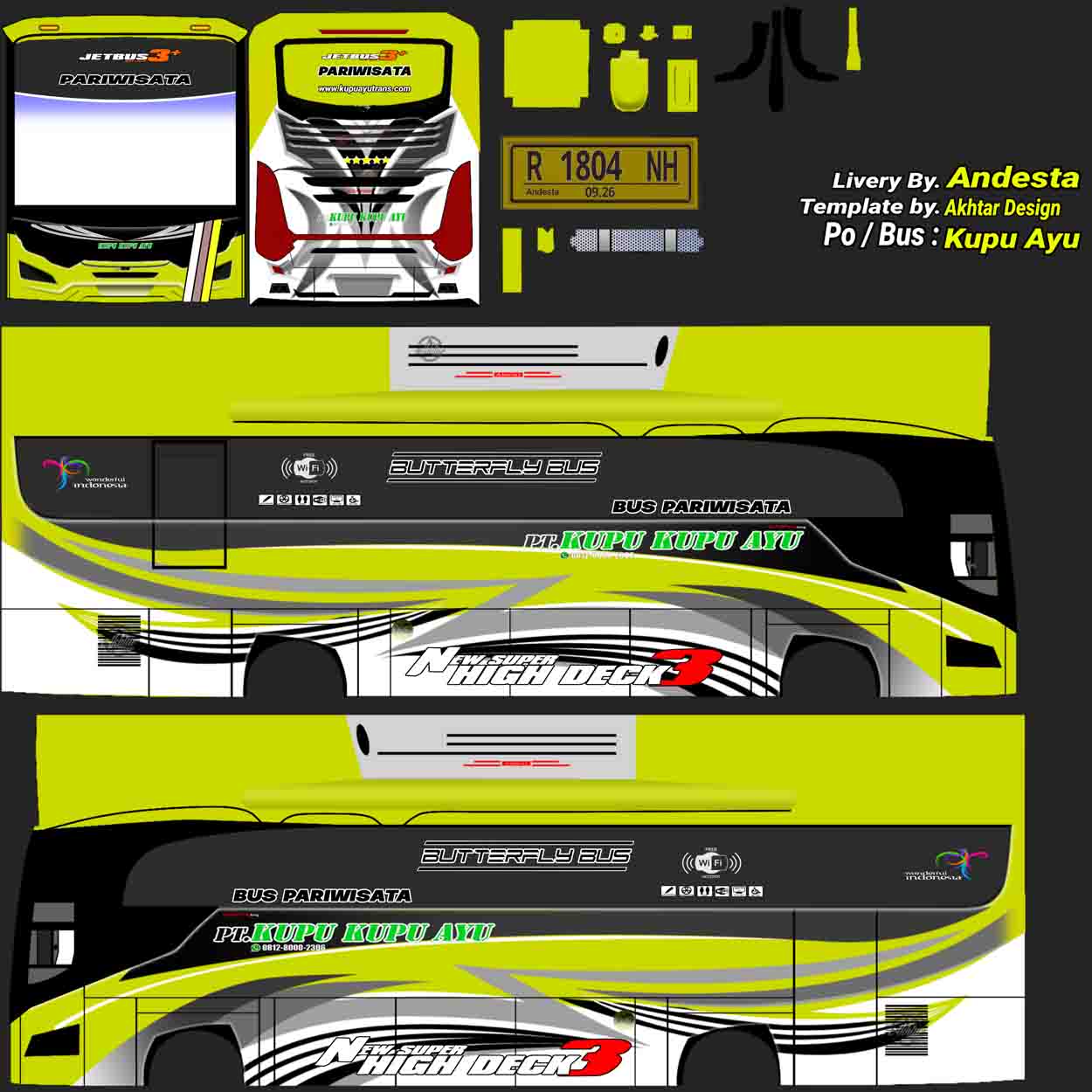 Livery Bussid bawaan