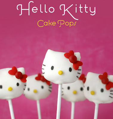 Hello Kitty Cake Pops. Hello Kitty Cake Pops from