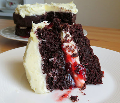 Dark Chocolate Layer Cake for Two