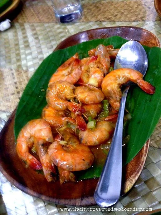 Spicy shrimp at Apag Marangle