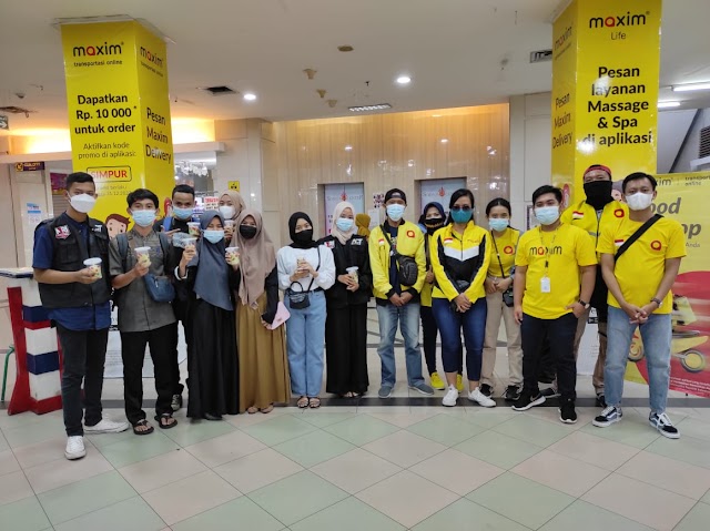 Maxim Transportasi Berkolaborasi Bersama ACT Lampung Adakan Gerakan Berbagi di Bulan Ramadhan