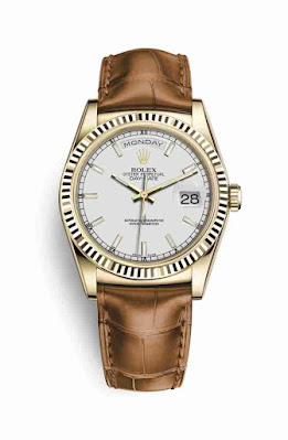 Replica Rolex Day-Date 36 yellow gold 118138 White Dial