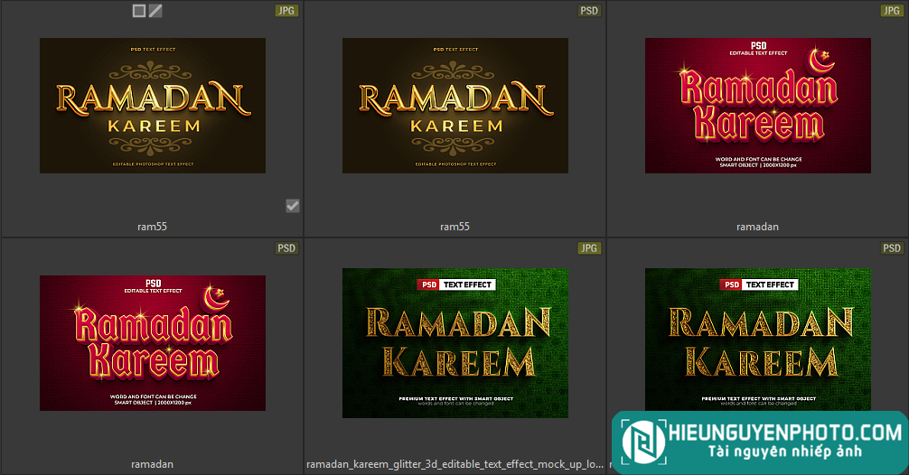 Chia sẻ Ramadan Text Effect