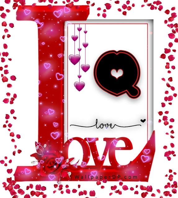 Beautiful Love Frame Unique Design A to Z alphabets Dpz