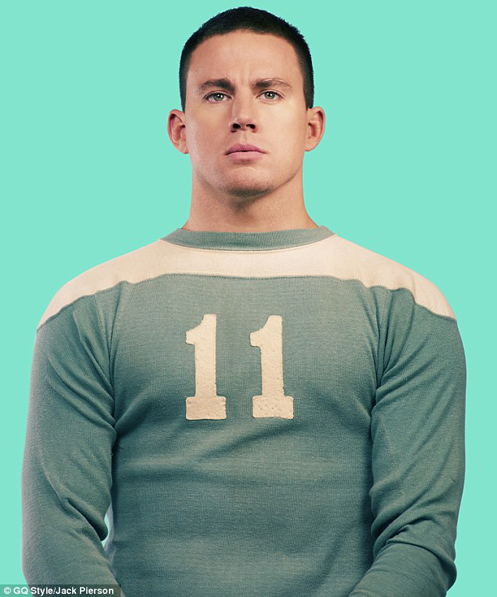 Channing Tatum graces the cover Of British GQ Shots by Jack Pierson and 