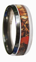 Orange Wild Amber Blaze Camouflage Ring 