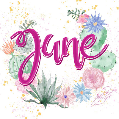 june_Brush_lettering_phone_screensaver