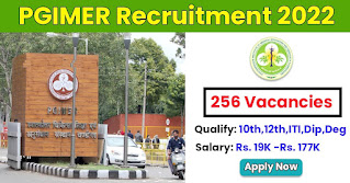 256 Posts - Post Graduate Institute of Medical Education and Research - PGIMER Recruitment 2022 - Last Date 28 November at Govt Exam Update 256 Posts - Post Graduate Institute of Medical Education and Research - PGIMER Recruitment 2022 - Last Date 28 November at Govt Exam Update