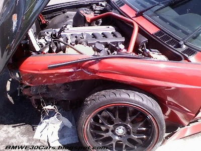 BMW E30 M3 accident 