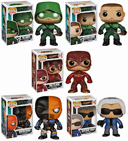 Arrow & The Flash TV Series Pop! Vinyl Figures by Funko - The Arrow, Oliver Queen, The Flash, Deathstroke & Captain Cold