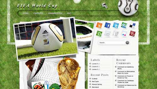 Fifa Word Cup Blogger Template 2010