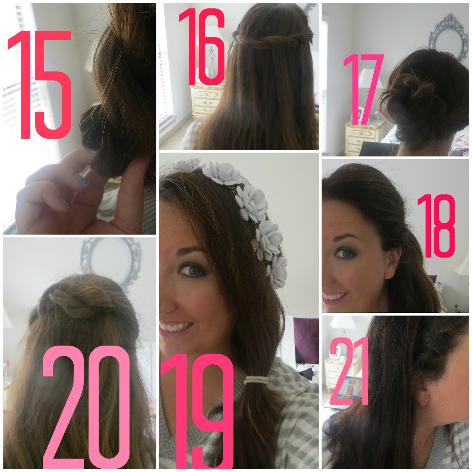 15. Loop Waves --Twist hair into loops and pin on top of head. Allow ...
