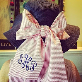 Monogrammed hat