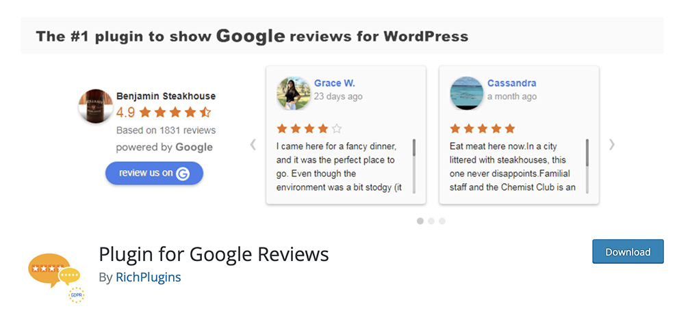 plugin Customer Reviews for woocommerce