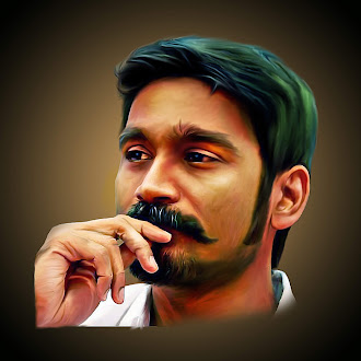 Digital Smudge Painting of Tamil Actor Dhanush