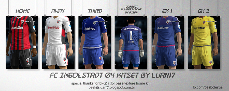 PES 2013 FC Ingolstadt 04 Kitset 2015/16 by Luan17