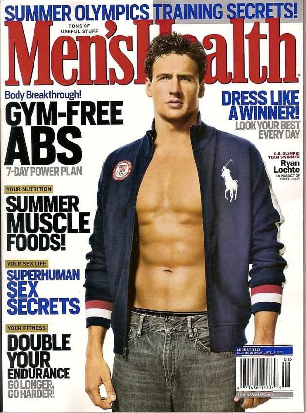 Magazine Cover: Men's Health - July-August 2012 - Ryan Lochte (USA)