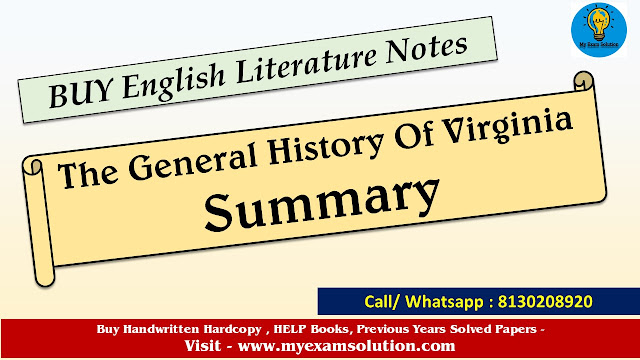 The General History Of Virginia Summary and Themes PDF