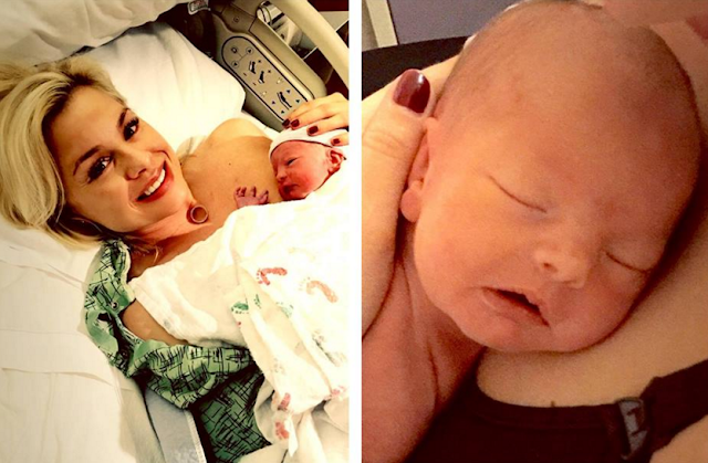 Jessica Collins (Avery Clark - #LesFeuxdelAmour) vient de donner naissance à une petite fille