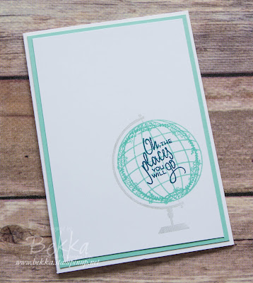 Make In A Moment - Places You'll Go Good Luck Card made with Stampin' Up! UK Supplies which you can buy here