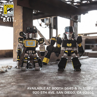 San Diego Comic-Con 2018 Exclusive Wu-Tang x Transformers 4.5” Vinyl Figures by BAIT