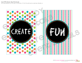 sign for art party picnic, signs of art party picnic collection, polka dots