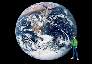 Ben Ten 10 Standing Tall free wallpapers in Earth from Space background