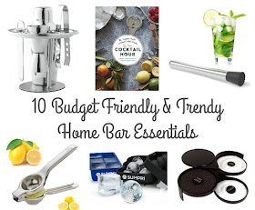 You can have a functional, yet stylish home bar without spending a fortune with these 10 Budget Friendly & Trendy Home Bar Essentials.
