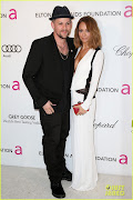 Nicole Richie & Joel Madden @ 2013 Elton John AIDS Foundation Academy Awards . (nicole richie joel madden elton john aids foundation academy awards viewing party )