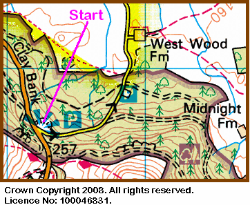 Map of Clay Bank Car Park