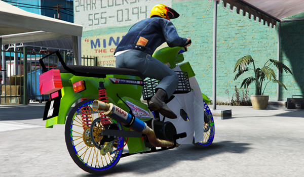 Mod Motor Drag Honda C70 GTA 5