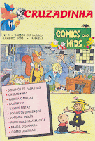 capa do primeiro numero da revista de passatempos juvenil Cruzadinha - Comics for Kids